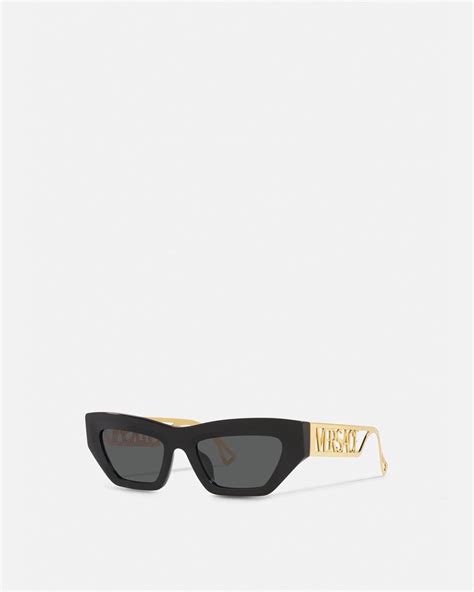 versace 90s vintage logo cat-eye sunglasses|women Versace sunglasses 2021.